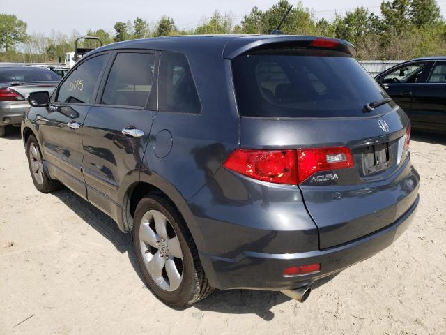 5J8TB18507A020039 - 2007 ACURA RDX TECHNO GRAY photo 3