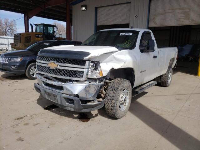 1GC0KVCG4EF131355 - 2014 CHEVROLET SILVRDO LT WHITE photo 2