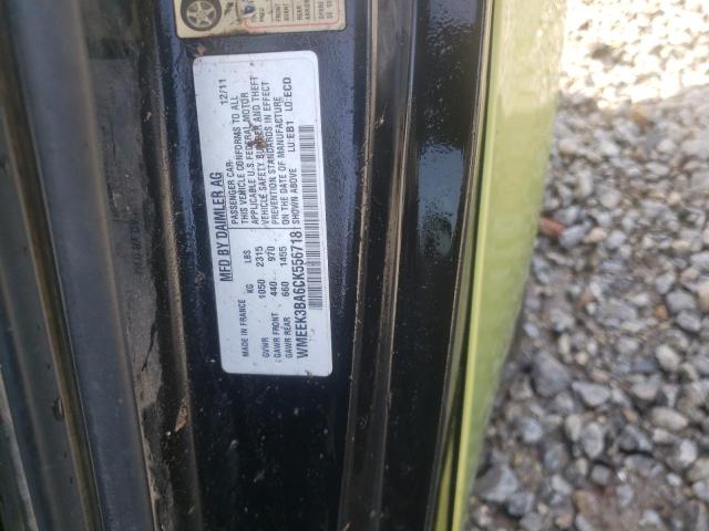 WMEEK3BA6CK556718 - 2012 SMART FORTWO PAS 绿色 照片 12