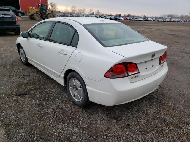 2HHFD5F75AH201130 - 2010 ACURA CSX TECHNO WHITE photo 3