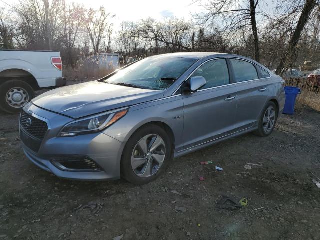 KMHE34L16GA009973 - 2016 HYUNDAI SONATA HYB GRAY photo 1