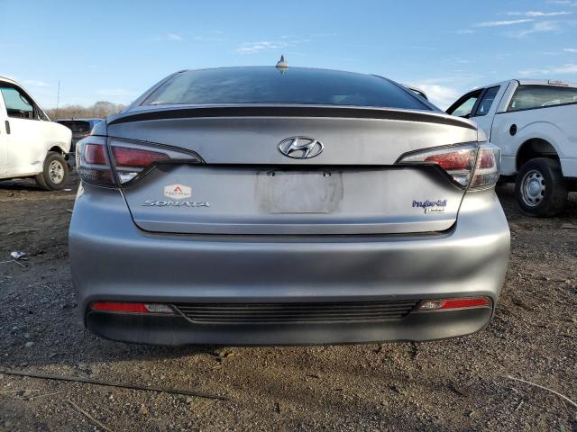 KMHE34L16GA009973 - 2016 HYUNDAI SONATA HYB GRAY photo 6