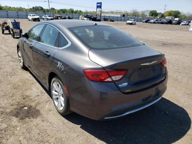 1C3CCCAB2GN126688 - 2016 CHRYSLER 200 LIMITE GRAY photo 3