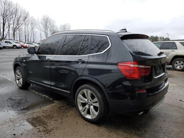 5UXWX7C54DL979255 - 2013 BMW X3 XDRIVE3 BLACK photo 2