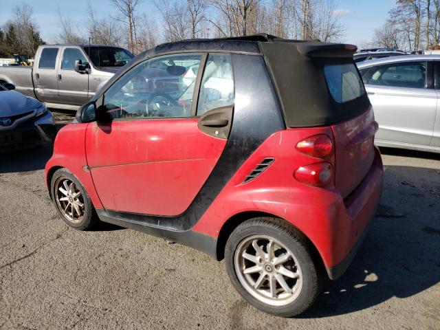 WMEEK31X99K229387 - 2009 SMART FORTWO PAS RED photo 2