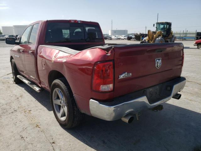 1C6RD6GT0CS313113 - 2012 DODGE RAM 1500 S MAROON photo 3