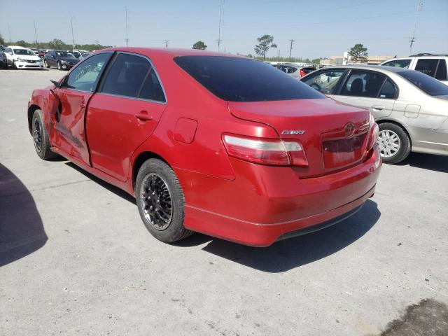 4T1BE46K67U142832 - 2007 TOYOTA CAMRY CE RED photo 3