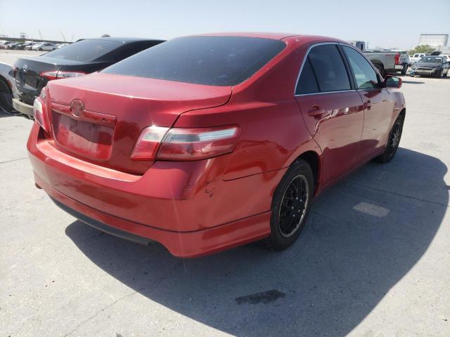 4T1BE46K67U142832 - 2007 TOYOTA CAMRY CE RED photo 4