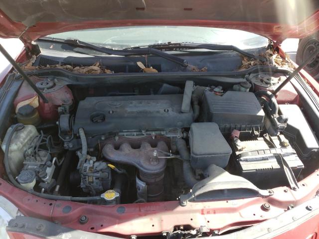 4T1BE46K67U142832 - 2007 TOYOTA CAMRY CE RED photo 7