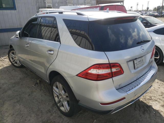 4JGDA5HB4EA417894 - 2014 MERCEDES-BENZ ML 350 4MA SILVER photo 2