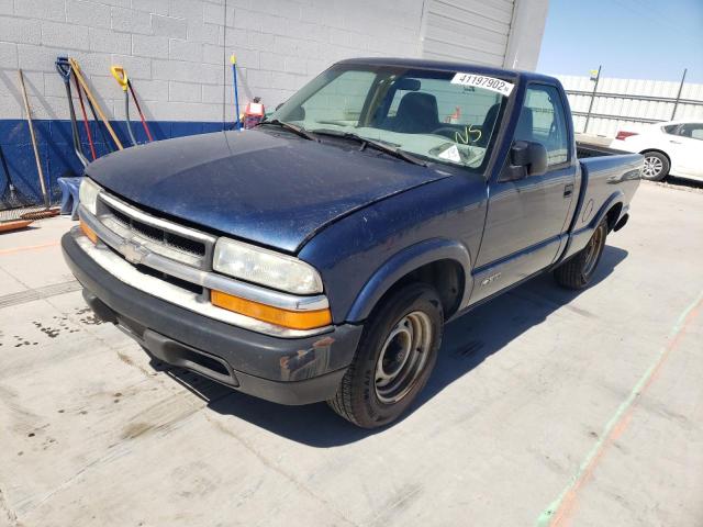 1GCCS145528166067 - 2002 CHEVROLET S TRUCK S1 BLUE photo 2