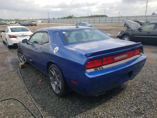 2C3CDYBT1CH259544 - 2012 DODGE CHALLENGER BLUE photo 3