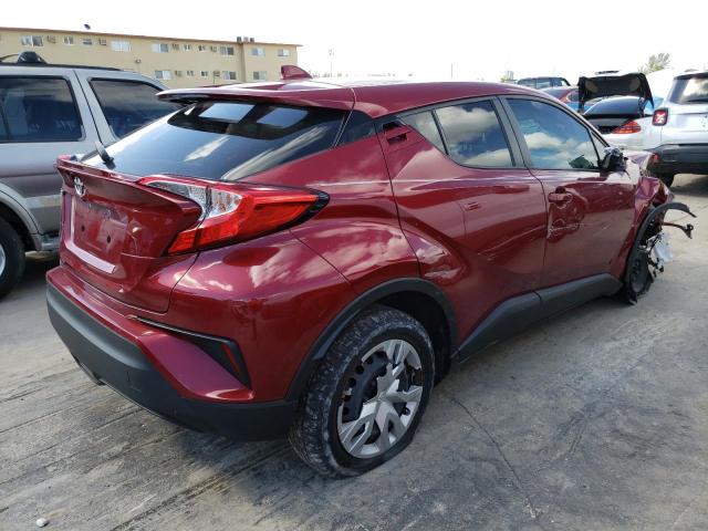 NMTKHMBX6KR072452 - 2019 TOYOTA C-HR XLE RED photo 3