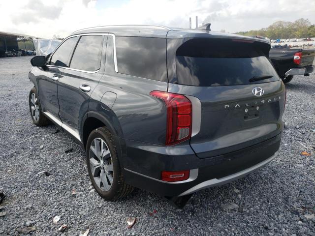 KM8R44HEXMU274853 - 2021 HYUNDAI PALISADE S GRAY photo 3