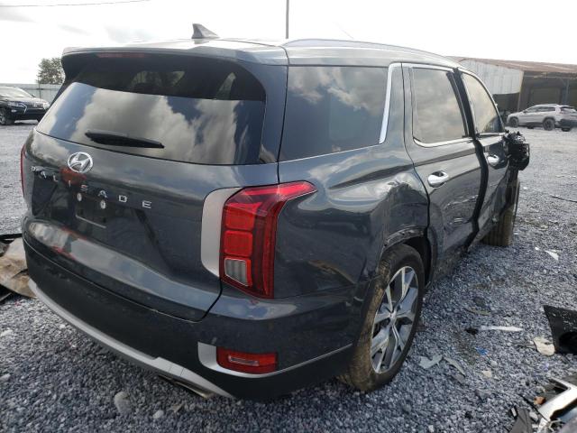 KM8R44HEXMU274853 - 2021 HYUNDAI PALISADE S GRAY photo 4