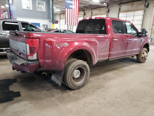 1FT8W3DT1KEE73483 - 2019 FORD F350 SUPER BURGUNDY photo 3