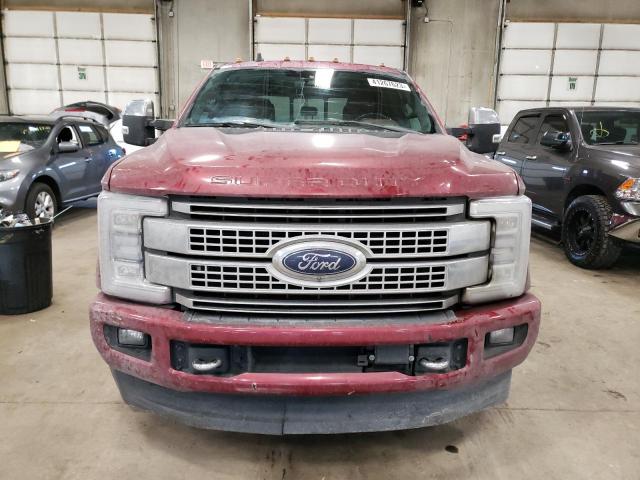 1FT8W3DT1KEE73483 - 2019 FORD F350 SUPER BURGUNDY photo 5