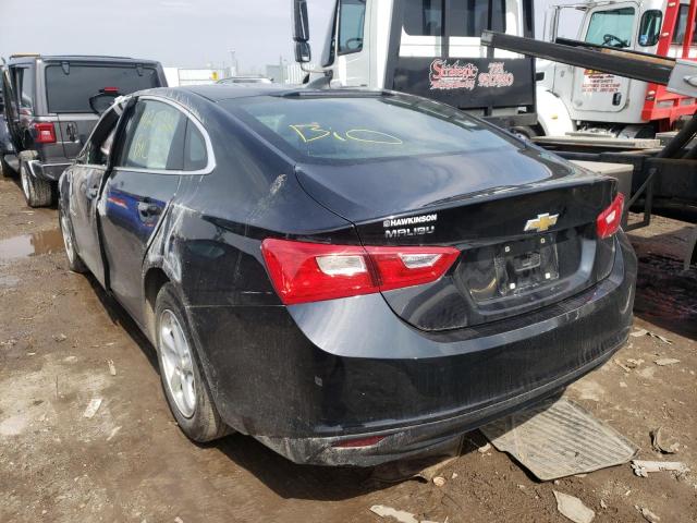 1G1ZB5ST2JF282798 - 2018 CHEVROLET MALIBU LS BLACK photo 3