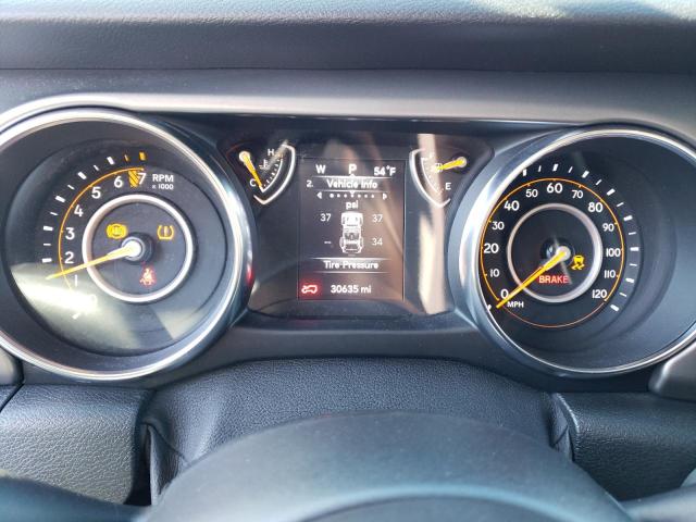 1C4HJXDG2KW616492 - 2019 JEEP WRANGLER U ნაცრისფერი ფოტო 9