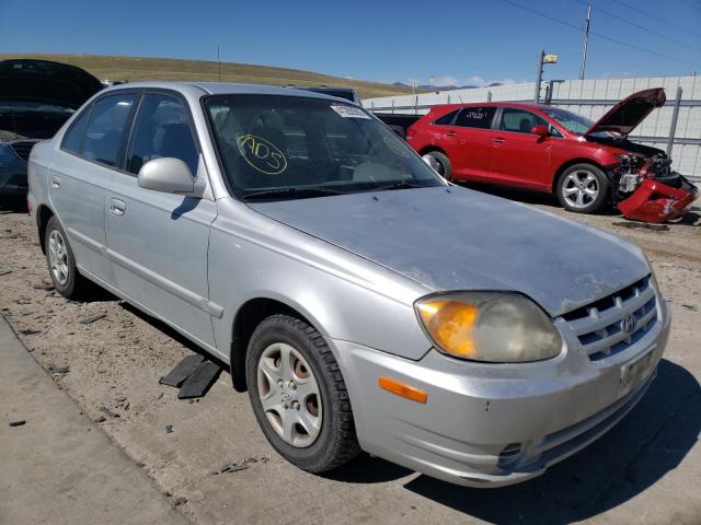 KMHCG45C95U675103 - 2005 HYUNDAI ACCENT GL SILVER photo 1