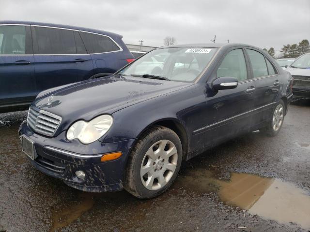 WDBRF81J85F674511 - 2005 MERCEDES-BENZ C 240 4MAT BLUE photo 1