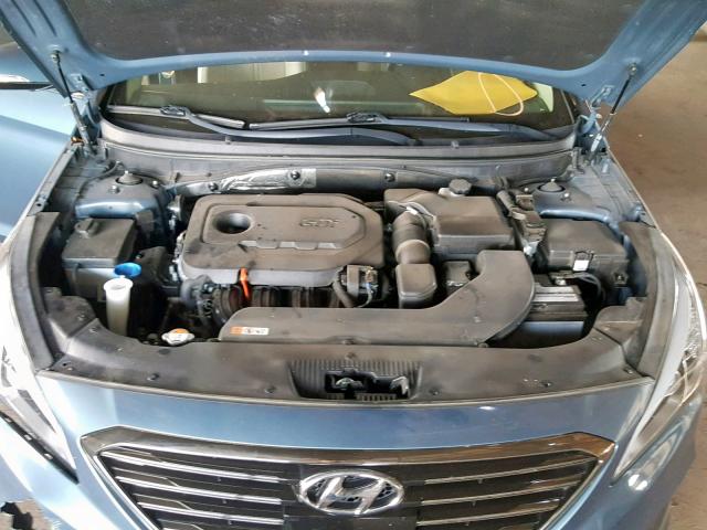 5NPE34AFXGH356671 - 2016 HYUNDAI SONATA SPO BLUE photo 7