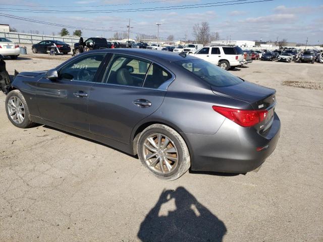 JN1BV7ARXEM691461 - 2014 INFINITI Q50 GRAY photo 3