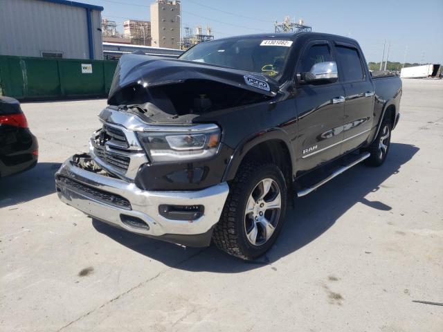 1C6SRFJT9KN510631 - 2019 RAM 1500 LARAM BLACK photo 2