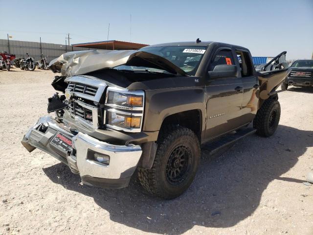 1GCVKREC1EZ278111 - 2014 CHEVROLET SILVERADO BROWN photo 2