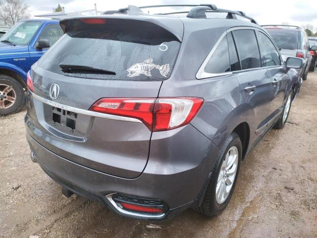 5J8TB4H50HL003040 - 2017 ACURA RDX TECHNO GRAY photo 4