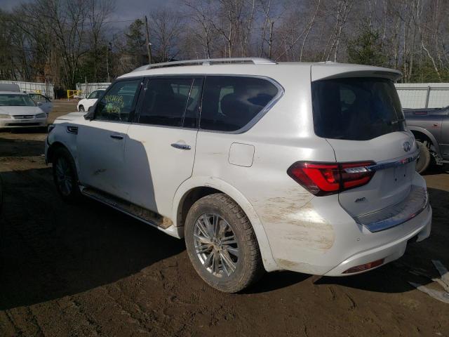 JN8AZ2AE8M9268705 - 2021 INFINITI QX80 LUXE WHITE photo 2