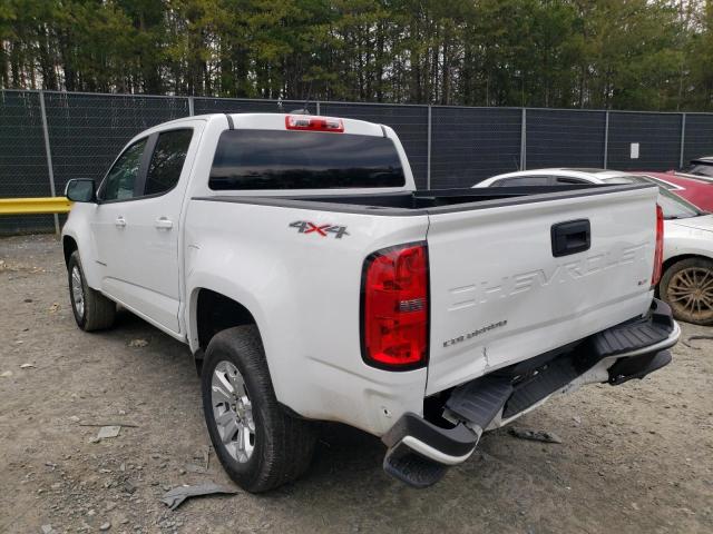 1GCGTCEN7M1269835 - 2021 CHEVROLET COLORADO L WHITE photo 2