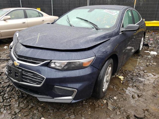 1G1ZB5ST0JF200244 - 2018 CHEVROLET MALIBU LS BLUE photo 2