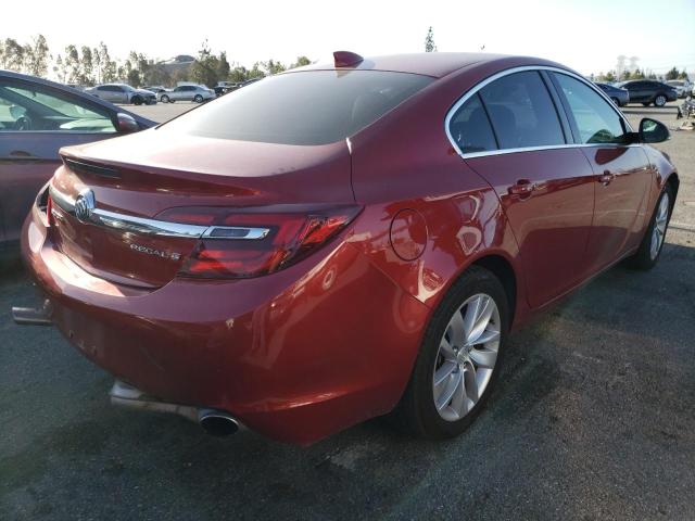 2G4GN5EX8F9115118 - 2015 BUICK REGAL PREM RED photo 4