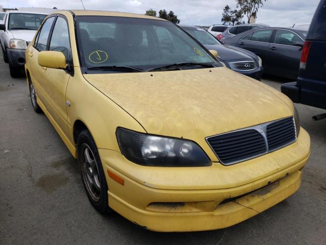 JA3AJ86EX2U032306 - 2002 MITSUBISHI LANCER OZ YELLOW photo 4