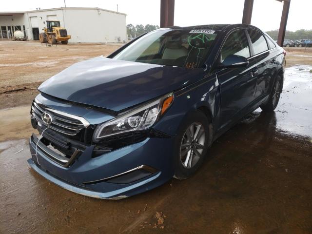 5NPE24AA1FH142397 - 2015 HYUNDAI SONATA ECO BLUE photo 2