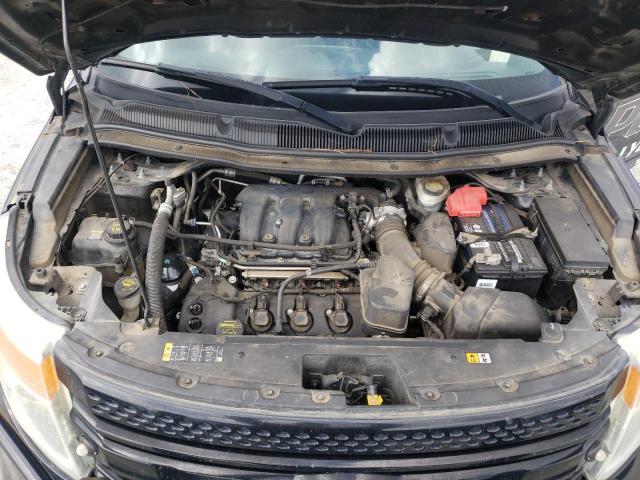 1FM5K8ARXDGC30794 - 2013 FORD EXPLORER P BLACK photo 12