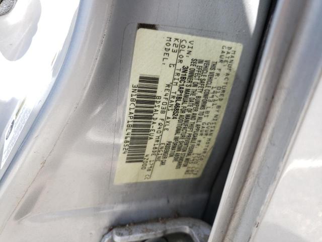 3N1BC1AP1BL468524 - 2011 NISSAN VERSA S SILVER photo 10