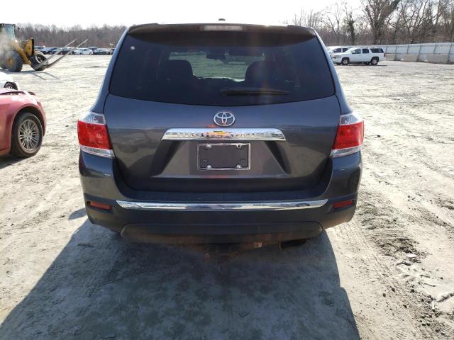 5TDZA3EH1CS023907 - 2012 TOYOTA HIGHLANDER Сұр фото 6