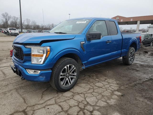 1FTEX1EP0MFA83395 - 2021 FORD F150 SUPER BLUE photo 1