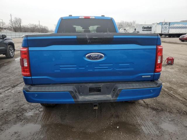 1FTEX1EP0MFA83395 - 2021 FORD F150 SUPER BLUE photo 6