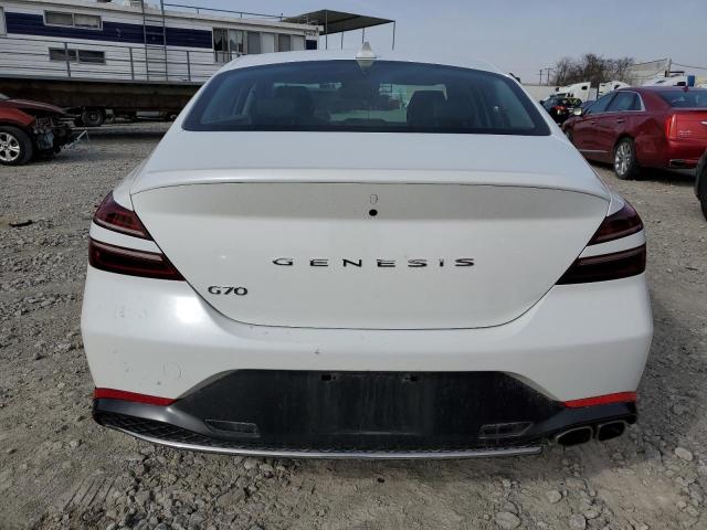 KMTG34TA7NU094994 - 2022 GENESIS G70 BASE WHITE photo 6