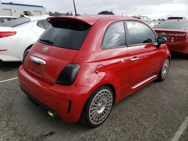 3C3CFFFHXCT380780 - 2012 FIAT 500 ABARTH RED photo 3