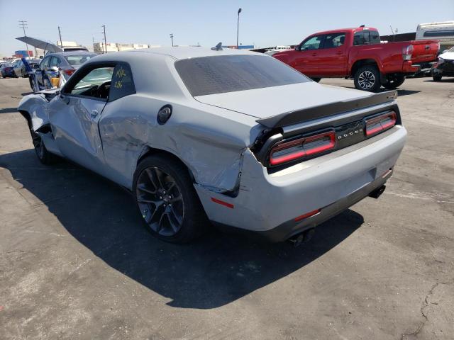 2C3CDZFJ8MH673615 - 2021 DODGE CHALLENGER GRAY photo 3