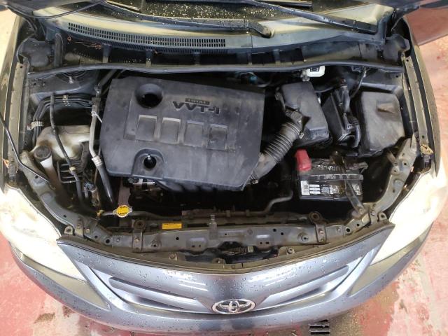 2T1BU4EE7CC906620 - 2012 TOYOTA COROLLA BA GRAY photo 11