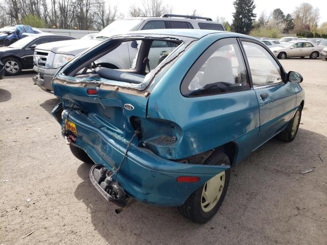 KNJLT05H4R6115209 - 1994 FORD ASPIRE TURQUOISE photo 4