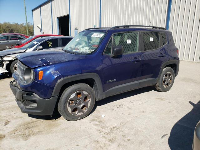 ZACCJAAB5HPE94443 - 2017 JEEP RENEGADE S BLUE photo 1