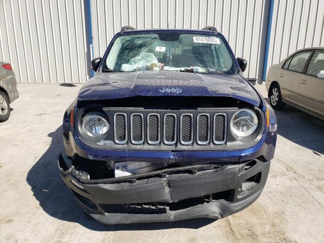 ZACCJAAB5HPE94443 - 2017 JEEP RENEGADE S BLUE photo 5