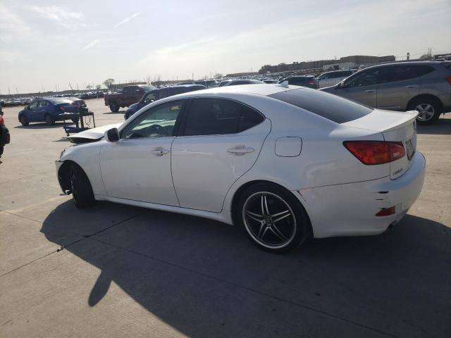 JTHBK262472037251 - 2007 LEXUS IS 250 WHITE photo 2