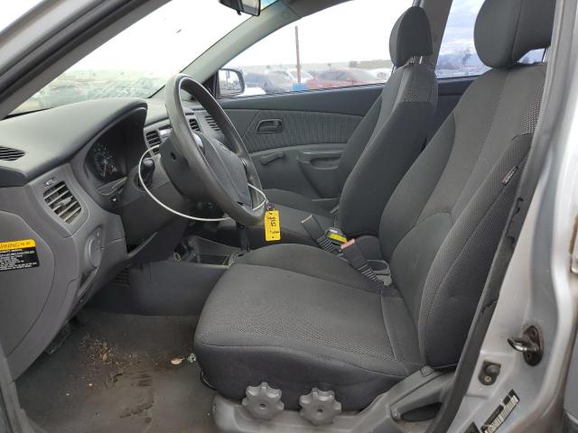 KNADE123066151407 - 2006 KIA RIO GRAY photo 7